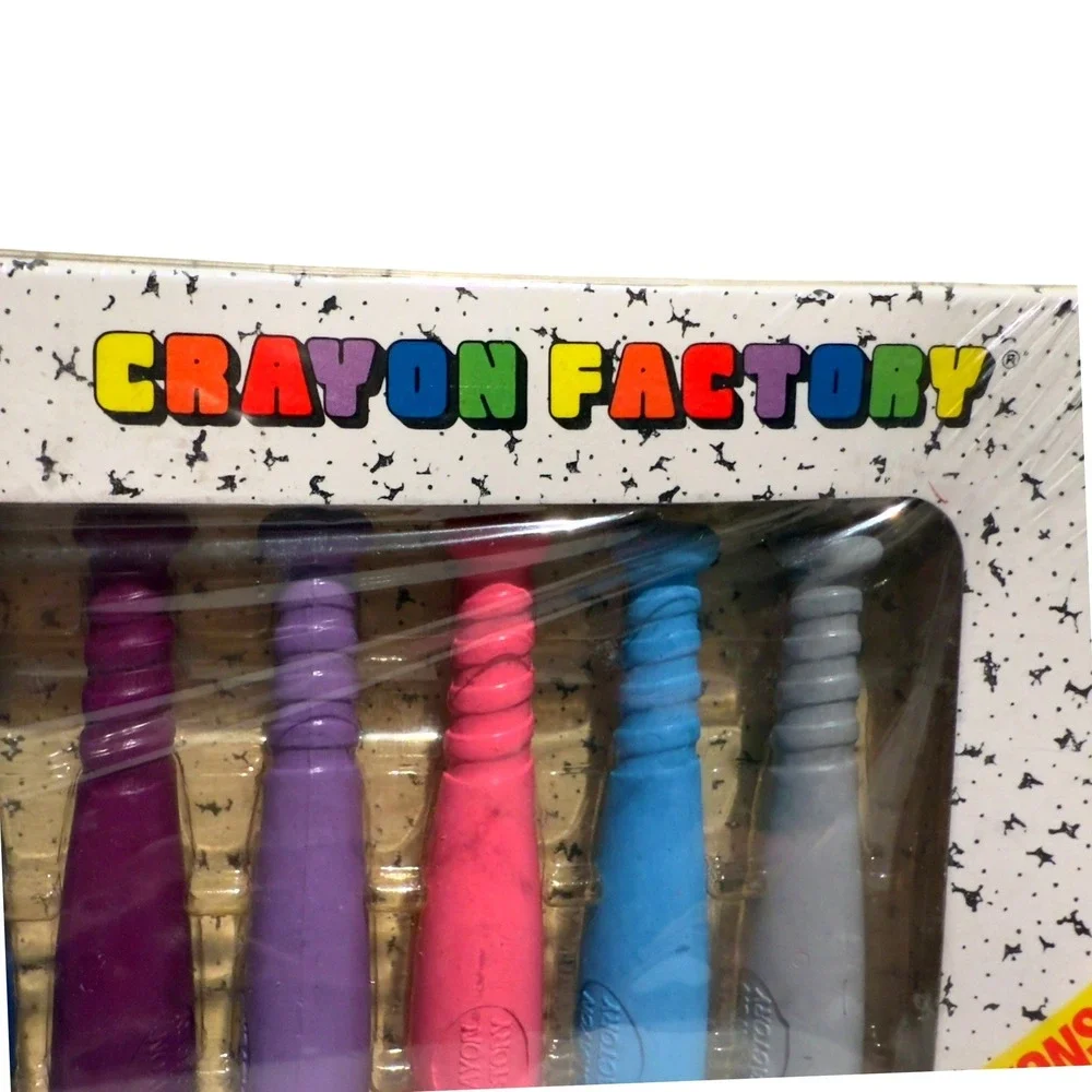 Vintage Crayon Factory Baseball‎ Bat Crayons Set of 12 Unopened Made in Taiwan